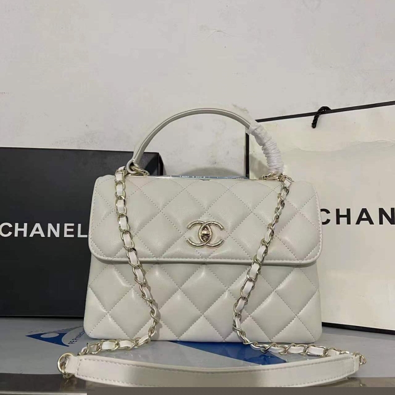 Ch*el top handle bags